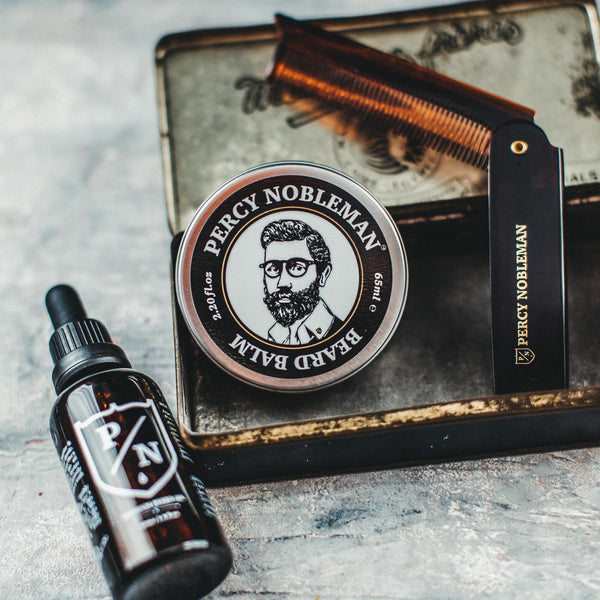 Percy Nobleman Premium Beard Care Kit lifestyle