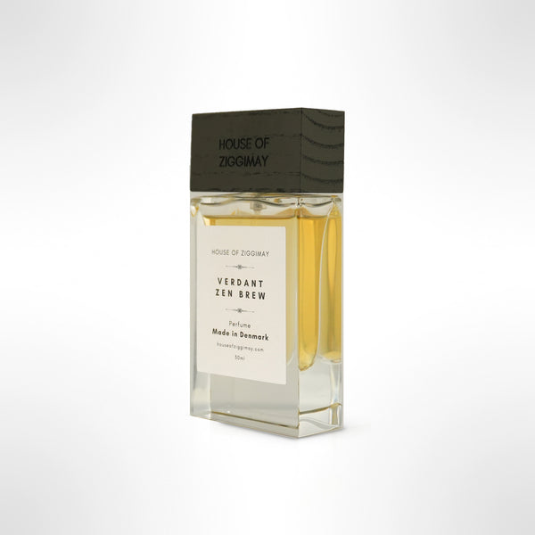 House of Ziggimay Verdant Zen Brew Eau de Parfum, angle